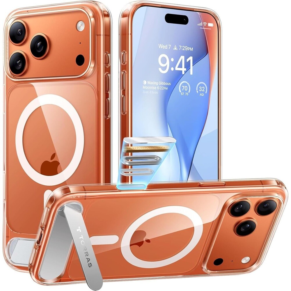 TORRAS Strong Magnetic & Seamless Stand for iPhone 17 Pro Case